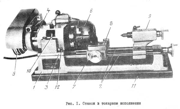Розташування складових частинин токарного верстата Універсал Універсал Розташування складових частинин токарного верстата
